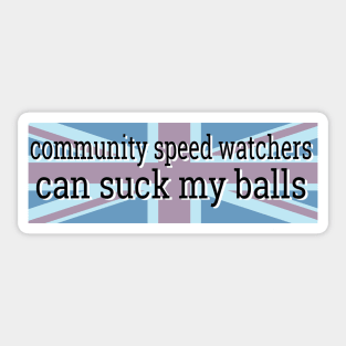 Community Speedwatch Sticker